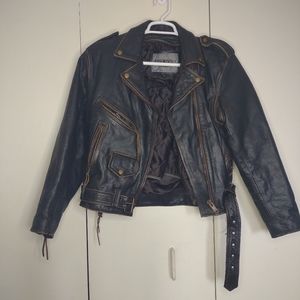 UNIK XENA WARRIOR PRINCESS women's large chocolate brown leather jacket